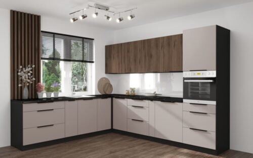 Arona + Monza kitchen set, corner kitchen 265×300 cm