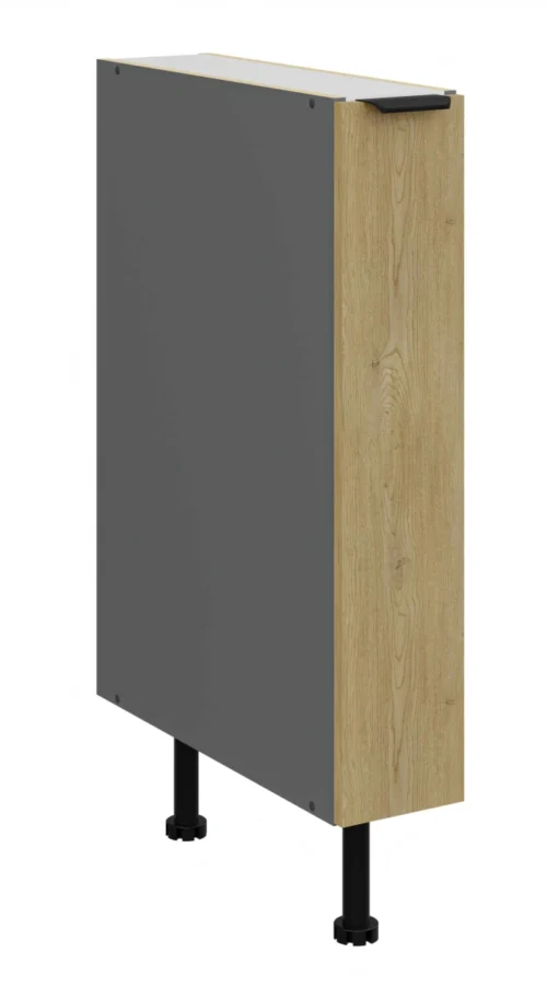 Base cabinet 15 cm cargo Cremona anthracite color 15 D CARGO BB