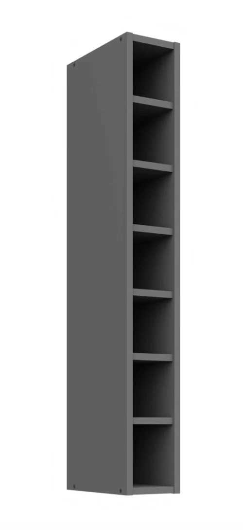 Open top shelf 15 cm anthracite 15 GOTW-108