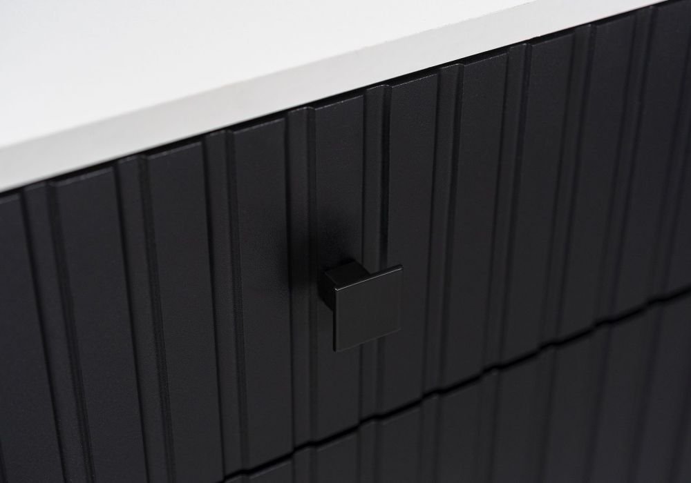 Salsa MDF wall cabinet, white/artisan oak slats - SALE - Image 7