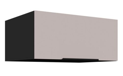 Low deep wall cabinet 80 cm Arona black matt 80 NAGU-36 1F