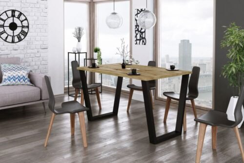 Cezar loft table, oak, 4 sizes