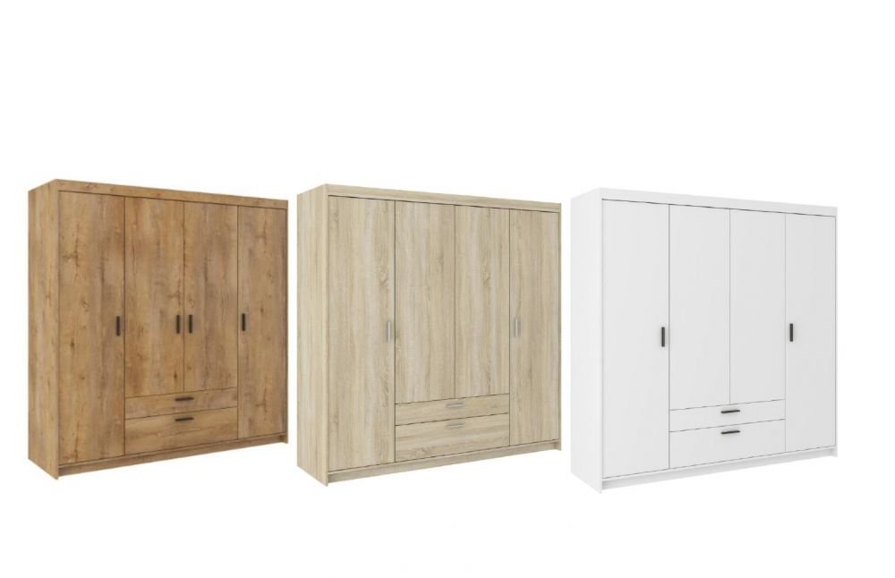 Elena 4D four-door wardrobe, beige - Image 7