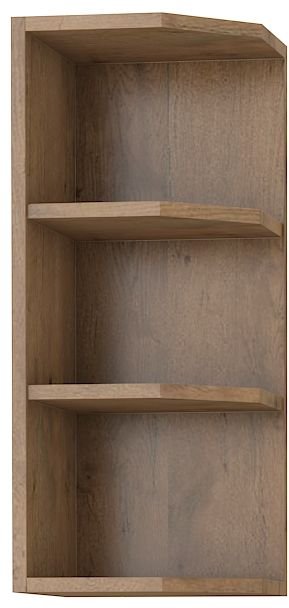 Open top shelf with end 30 cm, oak "Lancelot", 30 G-72 ZAK