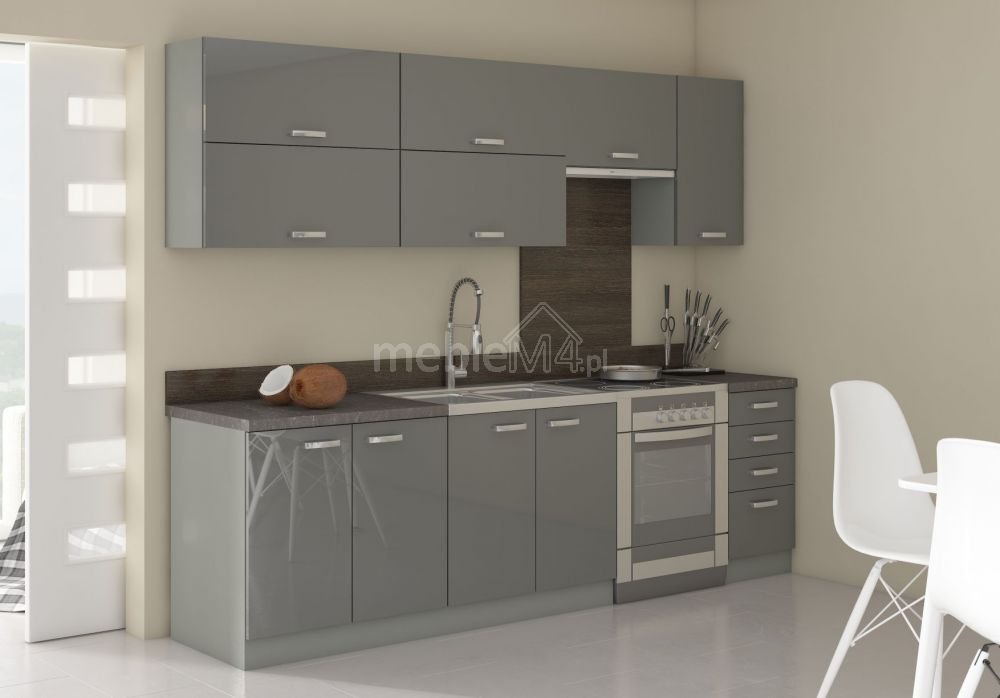 Wall cabinet with hood, gray, 60 GU-36 1F - Image 7