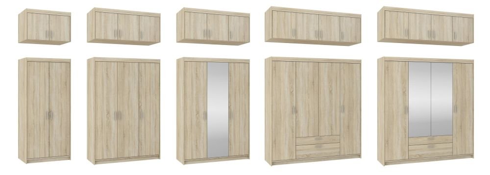Elena 2D wardrobe, Sonoma oak - Image 7