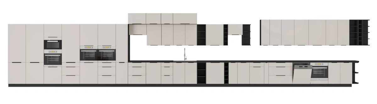 60 cm column cabinet with oven and microwave Arona 60 DPM-210 2F - Image 2