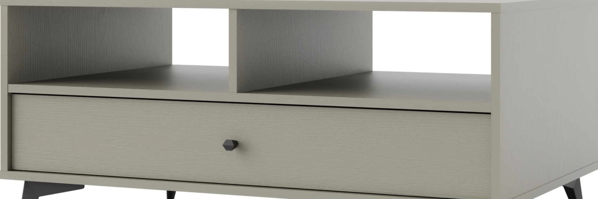 Tokyo 1S eucalyptus coffee table with drawer - Image 4
