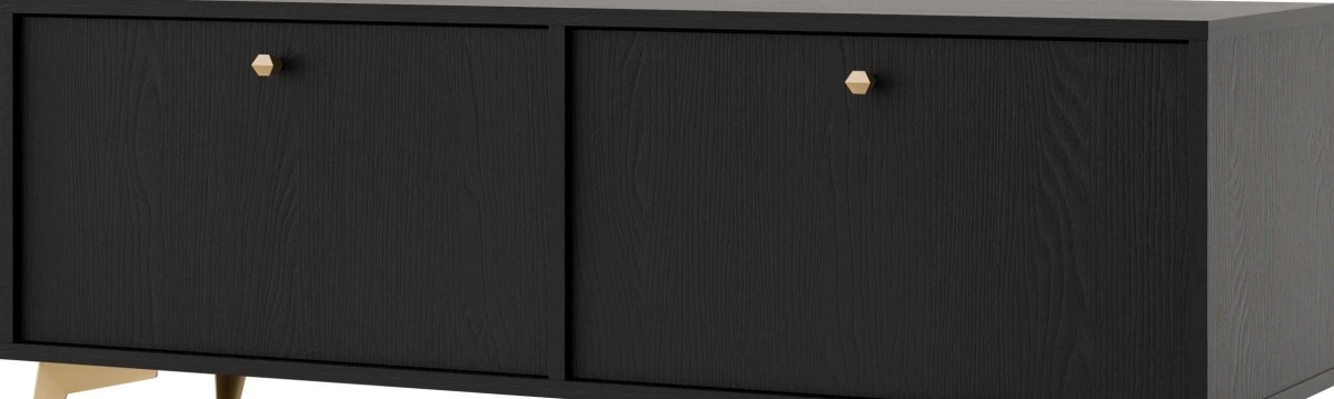TV stand with cabinets Tokyo 2K black - Image 5