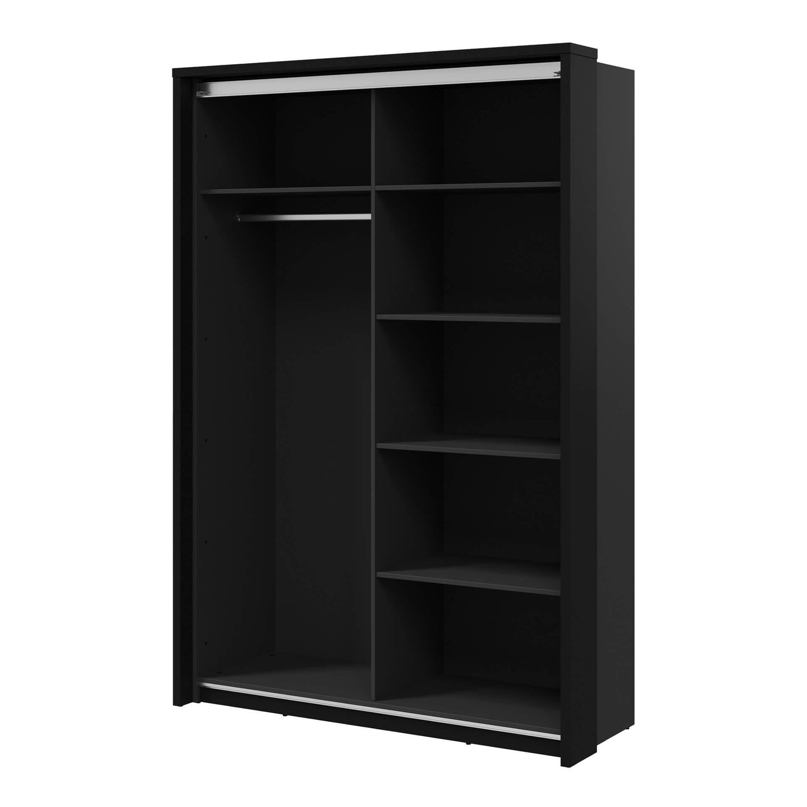 ARTI AR-21 two-door sliding wardrobe, black/artisan oak - Image 2