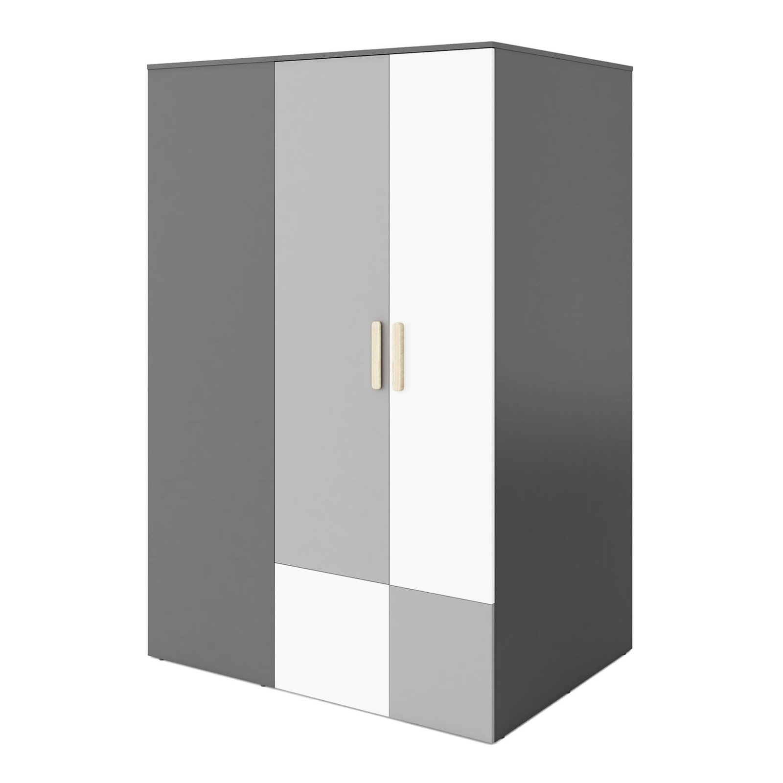 Corner wardrobe POK PO-00L/P graphite/beech/gray/white - Image 2
