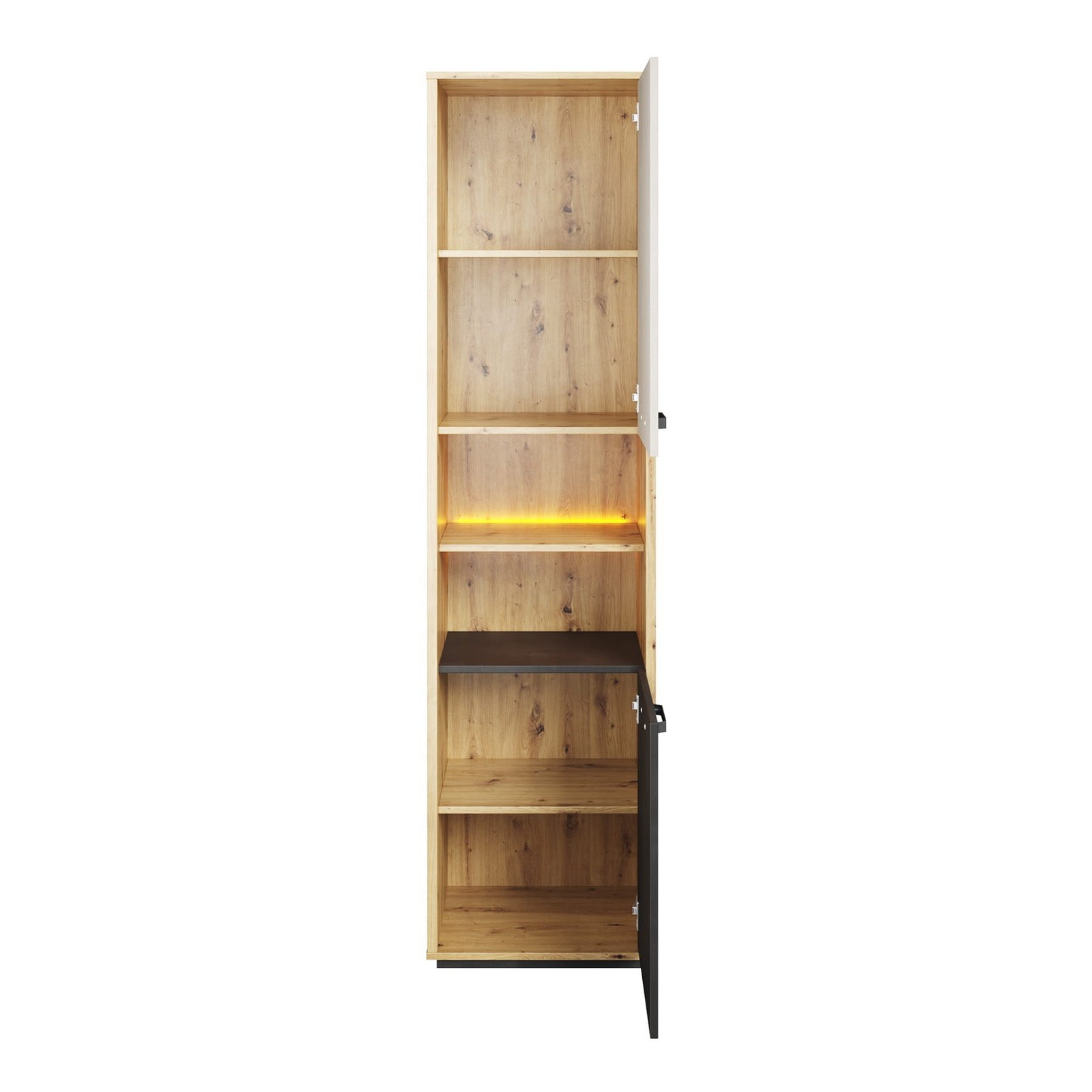QUBIC QB-04 cabinet, faux oak/silk wood/raw steel - Image 3