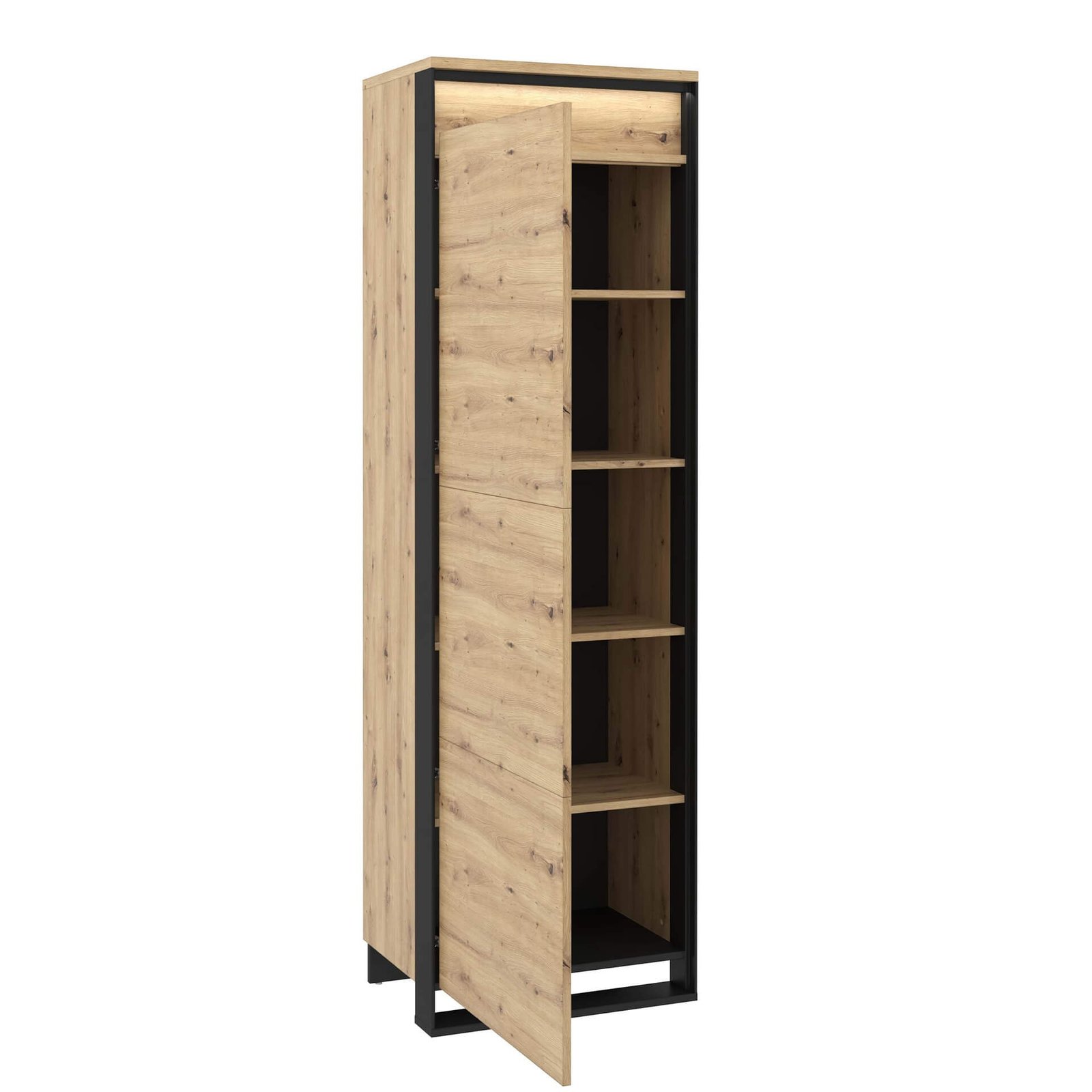 QUANT QA-02 wardrobe, oak/black - Image 3