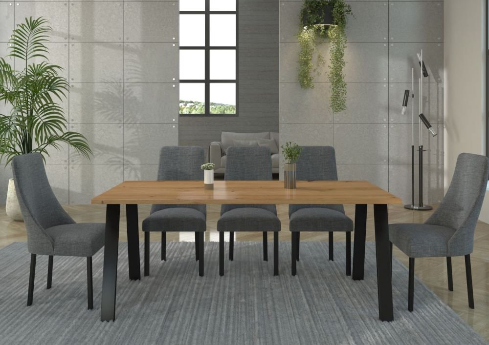 Kleo loft table, oak color, 4 sizes - Image 2