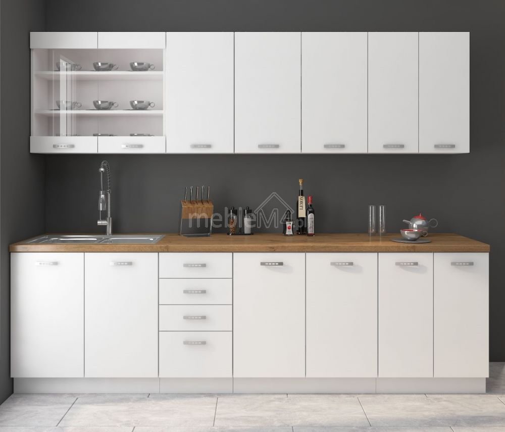 Wall cabinet Eko White 30 G-72 1F - Image 3