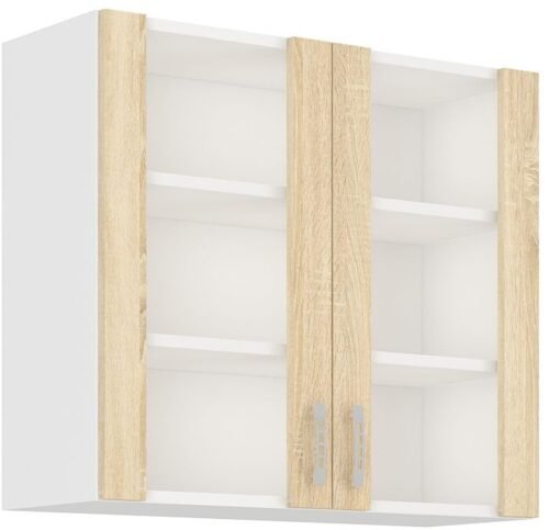 Upper cabinet display case Sara sonoma 80 GS-72 2F