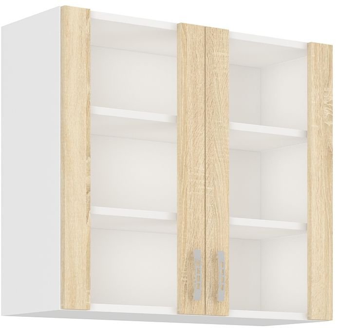Upper cabinet display case Sara sonoma 80 GS-72 2F
