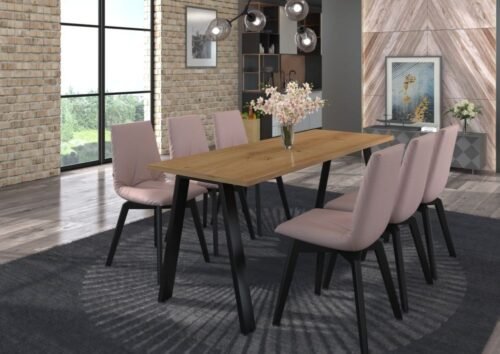 Kleo loft table, oak color, 4 sizes