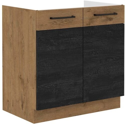 Base cabinet under the sink 80 cm 80 ZL 2F BB Vigo Dark