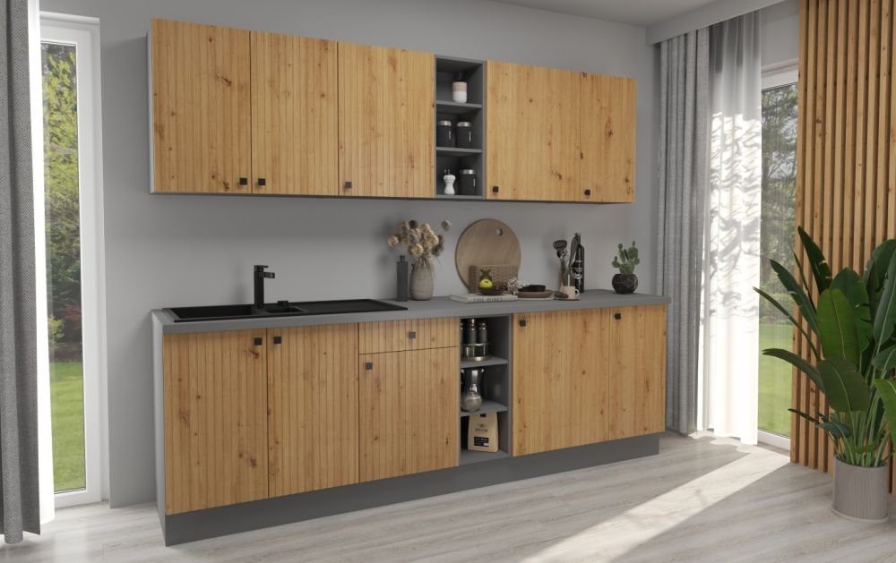 60 cm column cabinet with built-in refrigerator Ava 60 LO 215 2F - Image 3