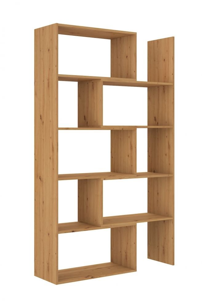 Mobile corner shelf "Karol 2" - oak color