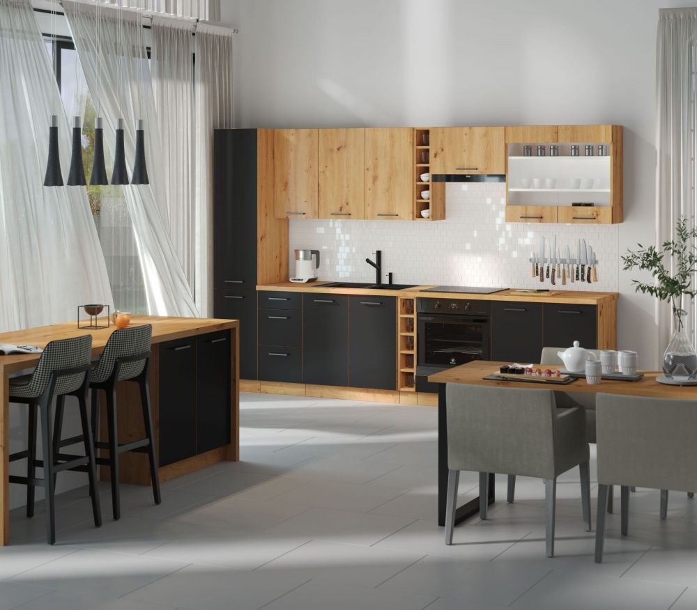 60 cm column cabinet Modena 60 LO-210 2F for refrigerator - Image 7