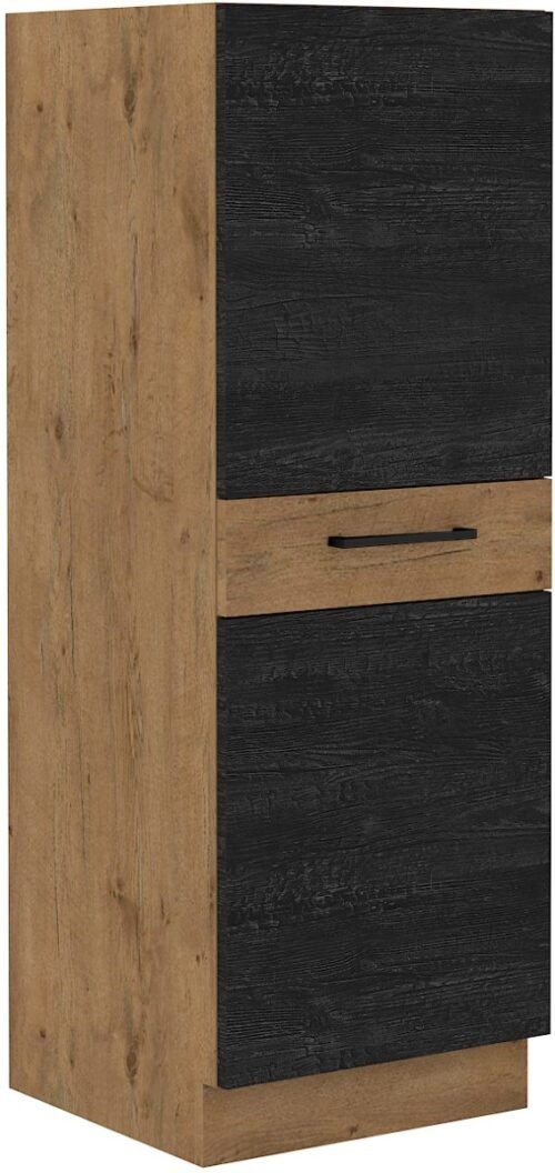 50 cm column cabinet with drawers 50 DK-145 1F(3S) BB Vigo Dark