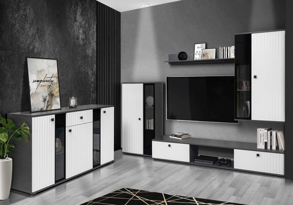 Salsa MDF chest of drawers, white/fabric - SALE - Image 2