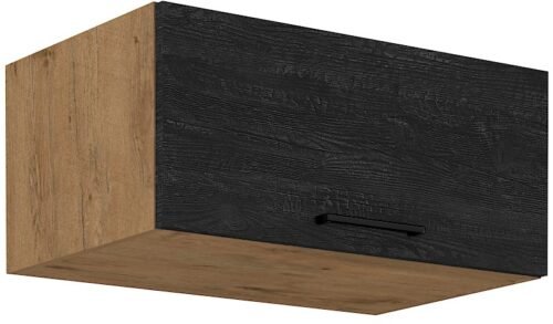 Wall cabinet 80 cm low depth 80 NAGU-36 1F Vigo Dark