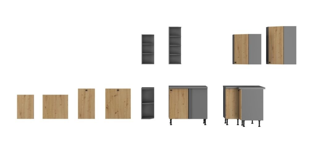 Wall cabinet 60 cm Ava 60 G-72 1F - Image 6