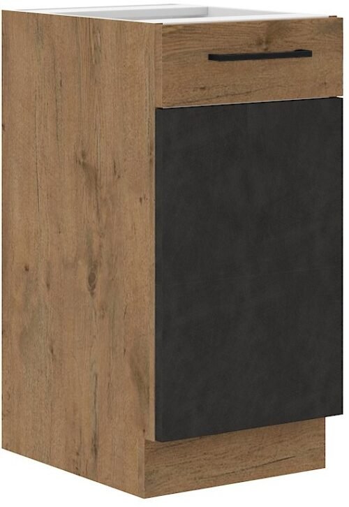 Vigo base cabinet, matt graphite 40 D 1F BB