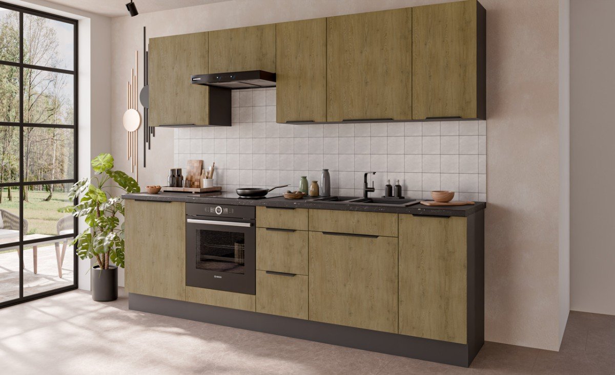 Wall cabinet 80 cm Cremona anthracite 80 G-72 2F - Image 6