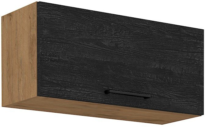 Wall cabinet 80 cm low 80 GU-36 1F Vigo Dark