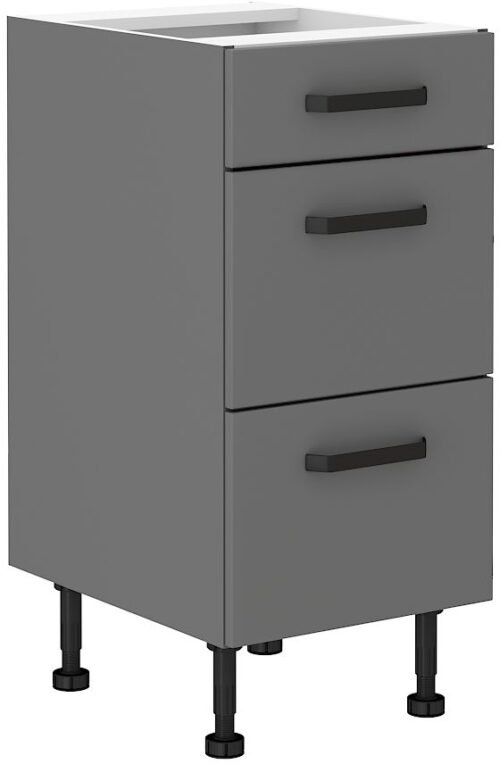 Base cabinet 40 cm with drawers Nessa 40D 3S BB