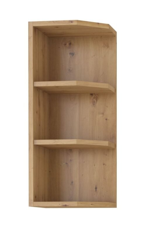 Open top shelf with end 30 cm, artistic oak 30 G-72 ZAK