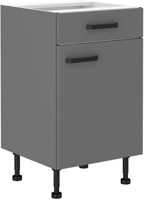 50 cm base cabinet with drawer Nessa 50D 1F 1S BB