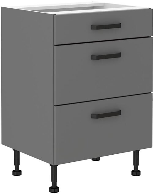 Base cabinet 60 cm with drawers Nessa 60D 3S BB