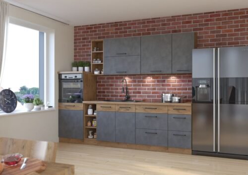 Vigo kitchen 270 cm graphite matte