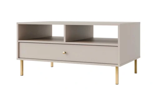 Tokyo 1S coffee table with drawer, beige