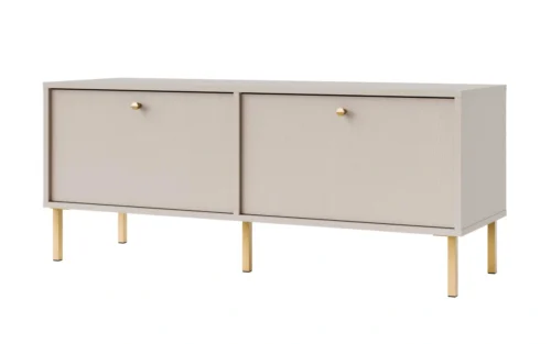 TV stand with cabinets, beige, Tokyo 2K