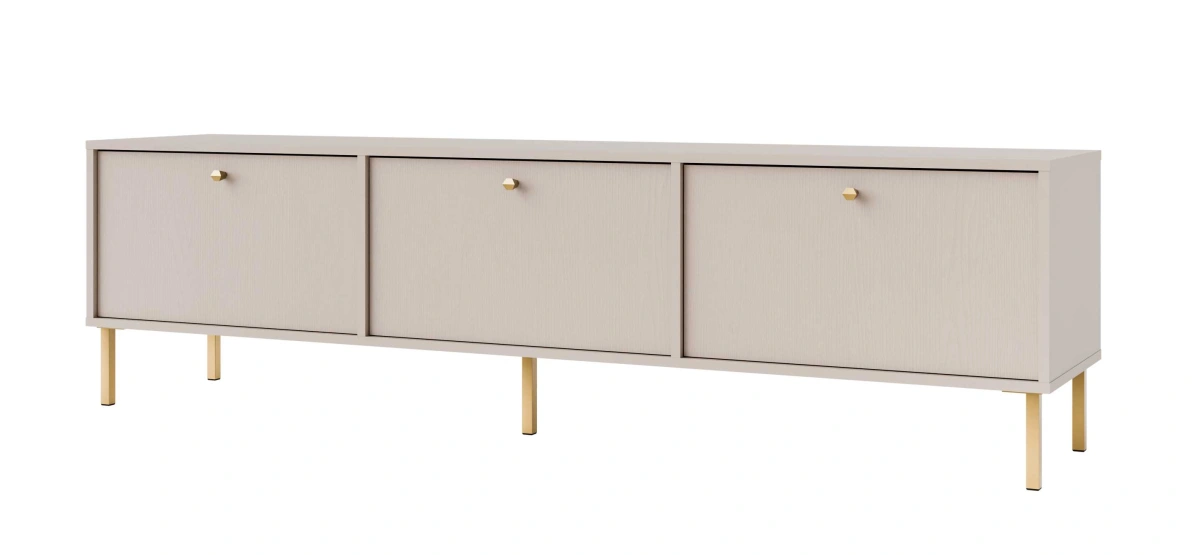 TV stand with cabinets, beige, 3K