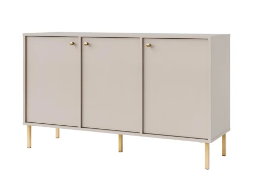 Tokyo 3F chest of drawers with cabinets, beige