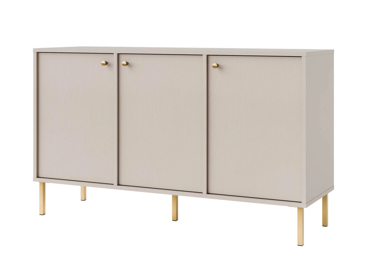 Tokyo 3F chest of drawers with cabinets, beige