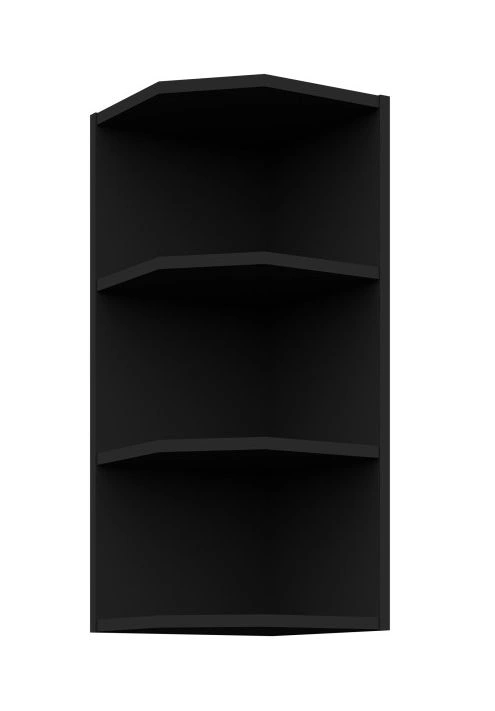 Open top shelf with end 30 cm black 30 G-72 ZAK