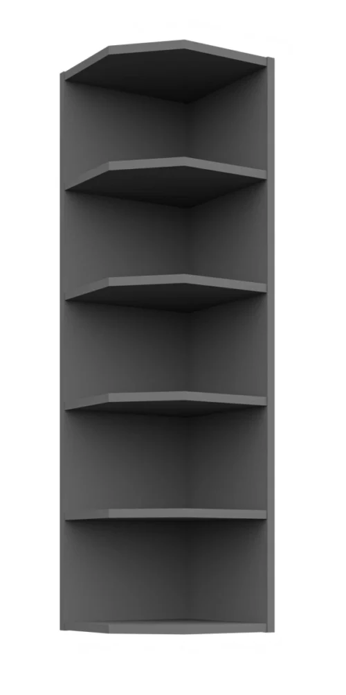 Open top shelf with end 30 cm anthracite 30 G-108 ZAK