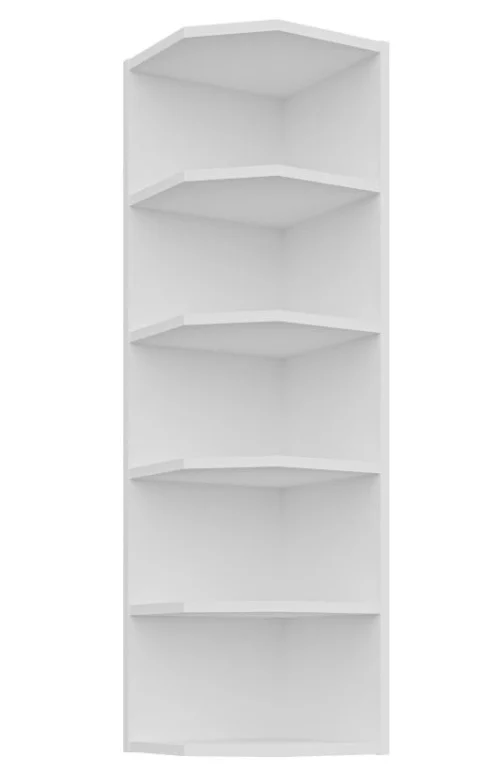 Upper open shelf with end 30 cm white 30 G-108 ZAK