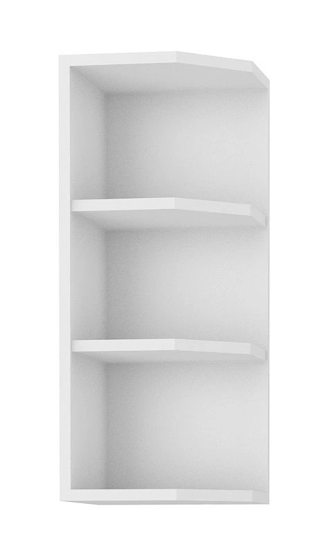 Open top shelf with end 30 cm white 30 G-72 ZAK