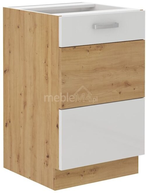 Artisan sink base cabinet, white gloss, 50 ZL 1F BB