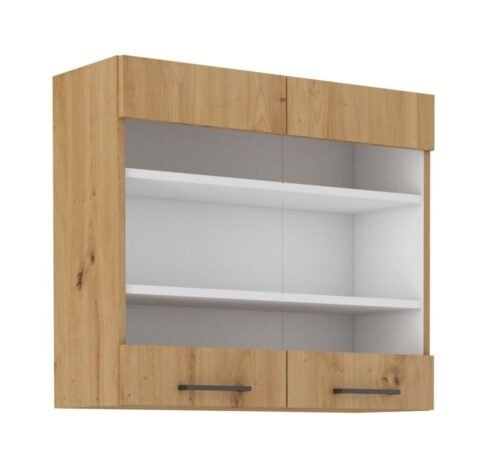 Wall cabinet 80 cm display case Modena 80 GS-72 2F