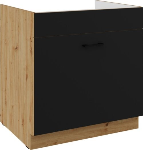 Base cabinet 80 cm, sink, drawer Modena 80 ZL 1S BB PREMIUM BOX